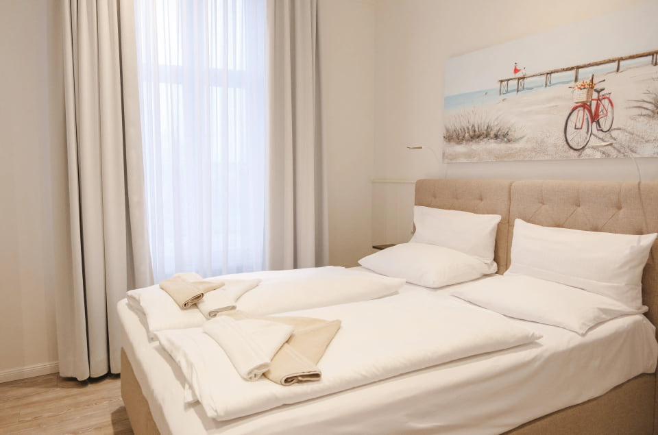 Doppelzimmer mit stilvoller Einrichtung